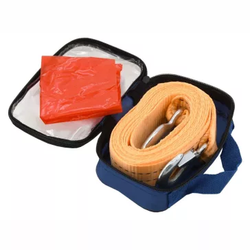 Ťažné lano Compass - 3T - karabína, ploché prevedenie