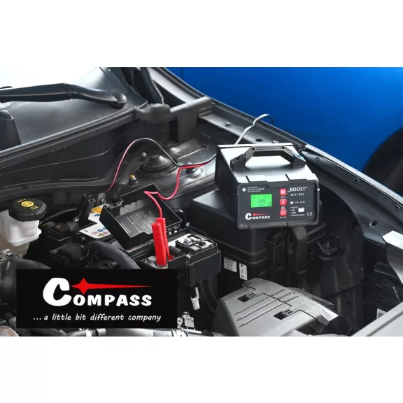 Compass nabíjačka autobatérií 5–120 Ah (12/24 V)