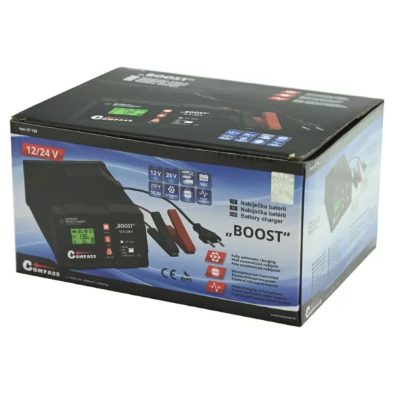 Compass nabíjačka autobatérií 5–120 Ah (12/24 V)