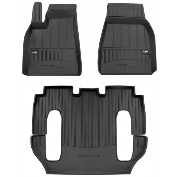 TESLA MODEL X (2015-2021) GUMOVÉ ROHOŽE (3D PROLINE)