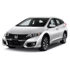   HONDA CIVIC tourer 2014-2015, FL2015-> PRAHOVÉ LIŠTY "Sportline" (4 ks) - LESKLÁ STRIEBORNÁ - AVISA