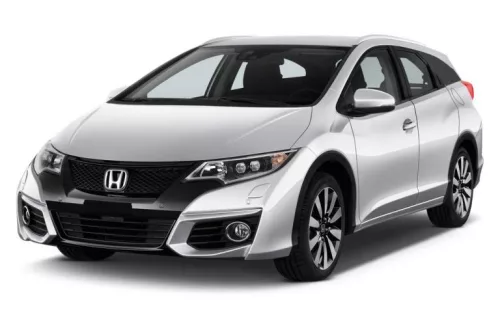 HONDA CIVIC tourer 2014-2015, FL2015-> PRAHOVÉ LIŠTY "Sportline" (4 ks) - LESKLÁ STRIEBORNÁ - AVISA