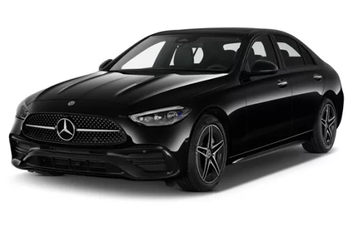MERCEDES C Class W206 2021-> ZADNÉ PRAHOVÉ LIŠTY (2ks) - LESKLÁ STRIEBORNÁ - AVISA
