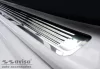 MERCEDES C Class W205 / S205 2014-2019, FL2019-> ZADNÉ PRAHOVÉ LIŠTY (2ks) - LESKLÁ STRIEBORNÁ - AVISA
