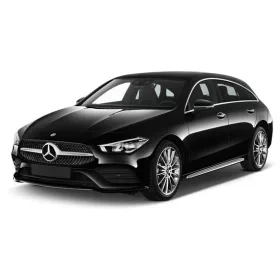   MERCEDES CLA II SHOOTING BRAKE (X118) 2019-> ZADNÉ PRAHOVÉ LIŠTY (2ks) - LESKLÁ STRIEBORNÁ - AVISA