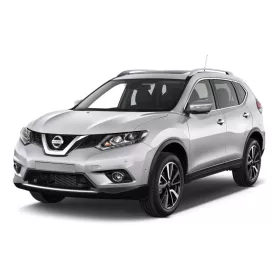   NISSAN X-TRAIL III (T32) 2014-2017, FL2017-2021 PRAHOVÉ LIŠTY "Exclusive" (4 ks) - SATÉNOVÁ STRIEBORNÁ - AVISA