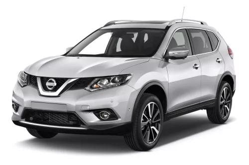 NISSAN X-TRAIL III (T32) 2014-2017, FL2017-2021 PRAHOVÉ LIŠTY "Exclusive" (4 ks) - SATÉNOVÁ STRIEBORNÁ - AVISA