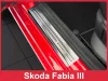 SKODA FABIA III hatchback 2014-2018, FL2018-2021 PRAHOVÉ LIŠTY "Exclusive" (4 ks) - SATÉNOVÁ STRIEBORNÁ - AVISA