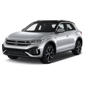   VOLKSWAGEN T-ROC 2017-2022, FL2022-> PRAHOVÉ LIŠTY "Sportline" GRAVÍROVANÉ - LESKLÁ STRIEBORNÁ - AVISA