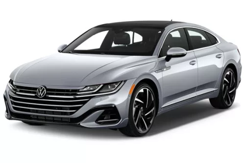 VOLKSWAGEN ARTEON 2017-2020, FL2020-> PRAHOVÉ LIŠTY "Special Edition" (CHRÓMOVÝ NÁRAZNÍK) (4 ks) - SATÉNOVÁ STRIEBORNÁ - AVISA