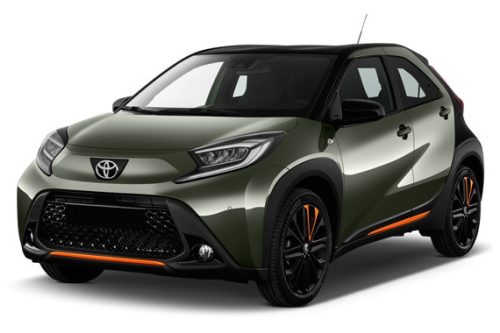 TOYOTA AYGO X 2022-> PRAHOVÉ LIŠTY lines X (4 ks) - SATÉNOVÁ STRIEBORNÁ - AVISA