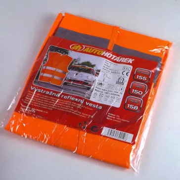 Reflexná vesta PRC - XXL, oranžová, 120g