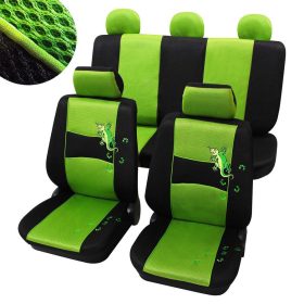   11 dielna univerzálna súprava poťahov na sedačku Gecko - zelená