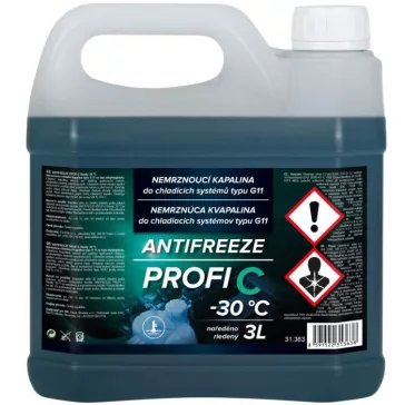VELVANA -30°C chladiaca kvapalina - 3litr, G11, zelená