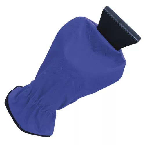Škrabka na ľad s rukavicou - 33 cm, modrá