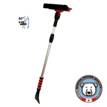 Škrabka na ľad s metlou a škrabkou - 86-132 cm