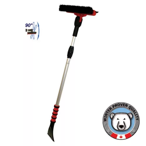 Škrabka na ľad s metlou a škrabkou - 86-132 cm