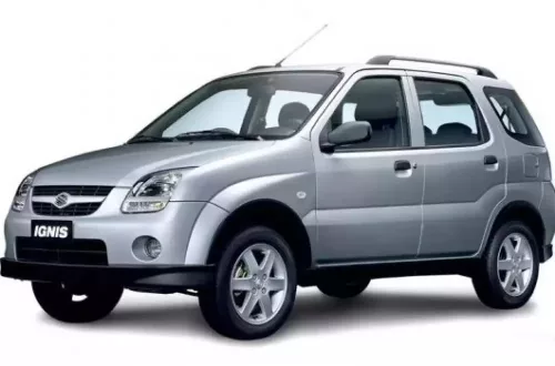 SUZUKI IGNIS (so strešnými lyžinami) HAKR STREŠNÝ NOSIČ (2000-2008)
