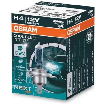   Halogénová autožiarovka Osram Cool Blue Intense H4, 12V, 60/55W, P43t