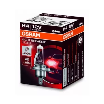   Halogénová autožiarovka Osram Night Breaker Silver H4 12V 55W/60W P43t