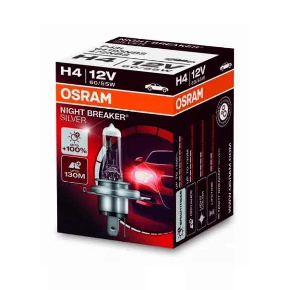 Halogénová autožiarovka Osram Night Breaker Silver H4 12V 55W/60W P43t
