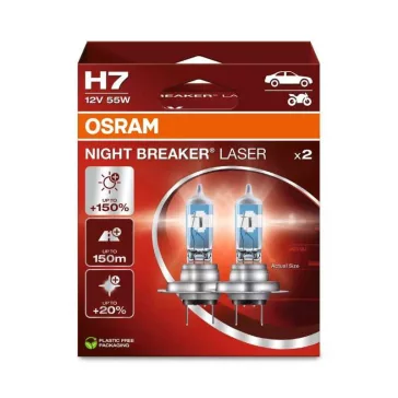 Autožiarovky H7, 12V, 55W, PX26d, Night Breaker Laser (2ks)