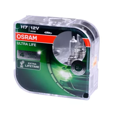   Osram Ultra Life H7, 12V, 55W, PX26d, halogénová autožiarovka - 2ks