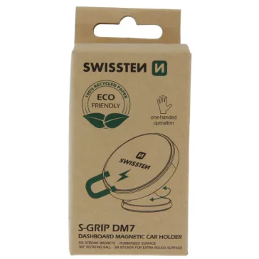   Swissten S-Grip DM7 ECO držiak telefónu na palubnú dosku, magnetický