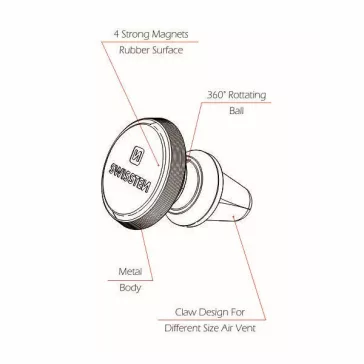   Držiak telefónu Swissten S-Grip Air Vent AV-M9, magnetický
