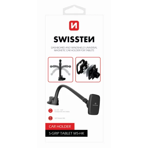 Prísavný držiak telefónu Swissten S-Grip M5-HK, magnetický