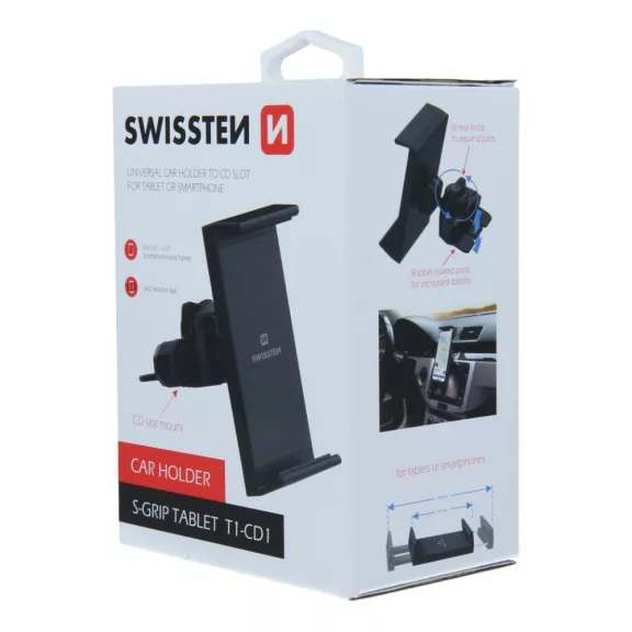 Držiak na tablet Swissten S-Grip T1-CD1 pre CD slot