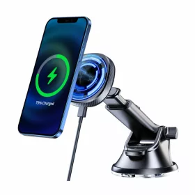   Držiak telefónu Swissten MagSafe s bezdrôtovou nabíjačkou, prísavka