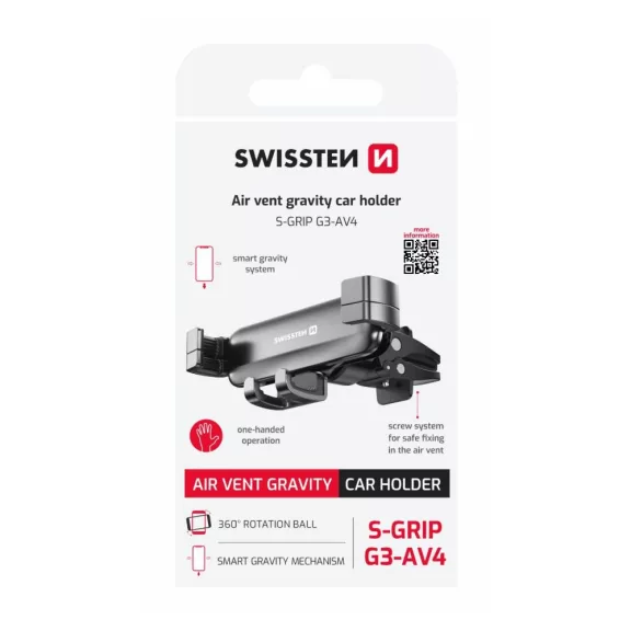 Držiak telefónu Swissten (do mriežky, samoupínací).
