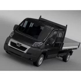 PEUGEOT BOXER DVOJITÁ KABÍNA GUMOVÉ ROHOŽE (2006-2014)
