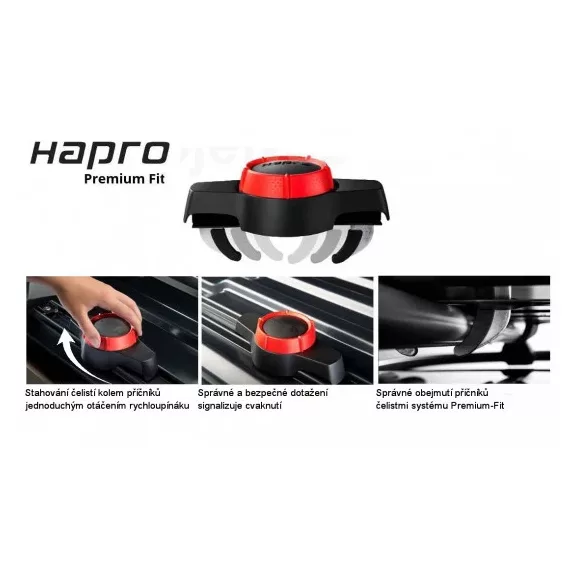 Strešný box Hapro Traxer 6.2 (antracit)