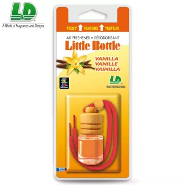   Osviežovač vzduchu do auta L&D Little Bottle vanilka fialová - 4,5 ml