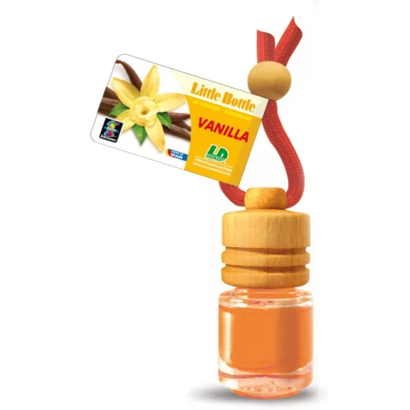 Osviežovač vzduchu do auta L&D Little Bottle vanilka fialová - 4,5 ml