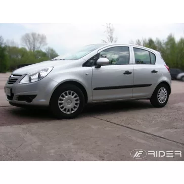  OPEL CORSA D (hatchback, 5 dverové) Bočné ochranné lišty na dvere (2006-2014)