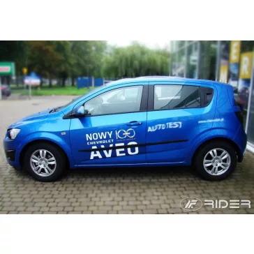   CHEVROLET AVEO (T300) (hatchback, sedan) Bočné ochranné lišty na dvere (2011-2017)
