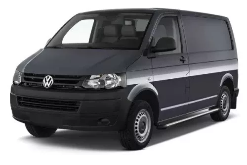 VW TRANSPORTER T6 (van, minivan, dlhá verzia, otočné dvere) Bočné ochranné lišty na dvere (2015-2019)