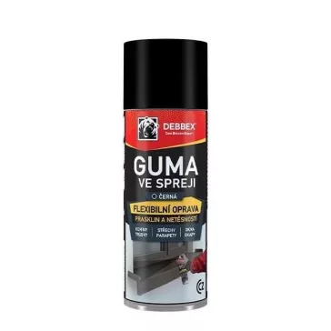 Guma v spreji Debbex (čierna, 400 ml)