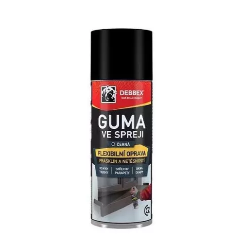 Guma v spreji Debbex (čierna, 400 ml)