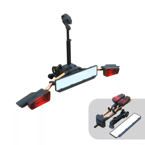 Nosič bicyklov na ťažné zariadenie TMK Fly 01 (oranžový) + vak