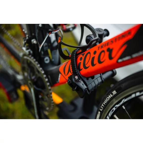 Nosič bicyklov na ťažné zariadenie TMK Fly 01 (oranžový) + vak