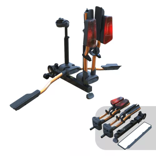 Nosič bicyklov na ťažné zariadenie TMK Fly 02 (oranžový) + vak