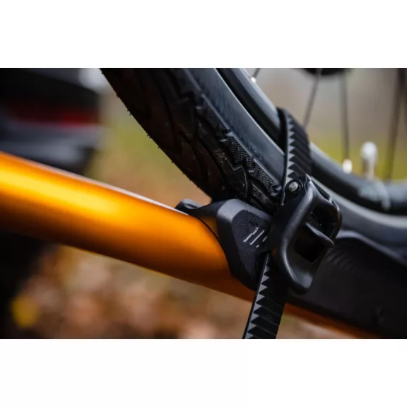 Nosič bicyklov na ťažné zariadenie TMK Fly 02 (oranžový) + vak